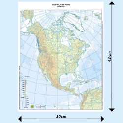 America del Nord fisica e politica muta - Belletti Editore