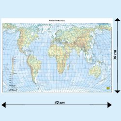 Cartina geografica da banco in carta Italia politica A4