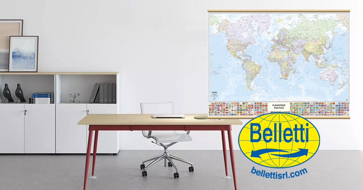 Carta geografica Mondo Belletti - 409628